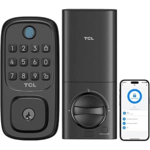 TCL Smart Lock D1 Keyless Entry with Fingerprint: $45