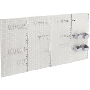 Amazon Basics Rectangular Metal Pegboard Kit: $36