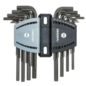 Husky SAE/Metric Long Arm 26-Piece Hex Key Set: $10