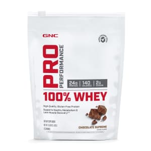 GNC Pro Performance 12-Serving 100% Whey Protein Pouch: 2 for $27 w/ Sub & Save