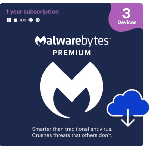 Malwarebytes Premium 3 Device / 1 Year Download: $15