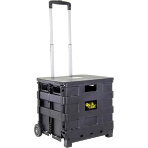 dbest Quik Cart Collapsible Rolling Crate: $26