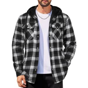 Coofandy Men's Quilted Hoodie Shirt Jacket: $20.34 Coofandy Men's Quilted Hoodie Shirt Jacket: $20.34