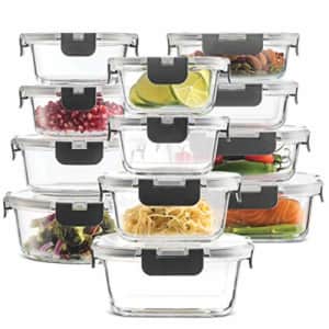 FineDine 24-Piece Glass Storage Set: $27.99