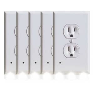 BH Outlet Cover w/ Built-In LED Night Light 5-Pack: $15.99