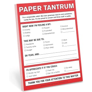 Knock Knock Paper Tantrum Nifty Note Pad: $4.16