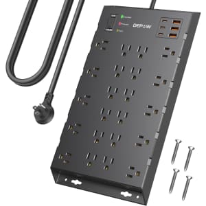 22-Outlet 6-USB Surge Protector Power Strip: $24 22-Outlet 6-USB Surge Protector Power Strip: $24
