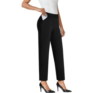 Copyleaf Women's High Waisted Ankle Dress Pants: $13 w/ Prime