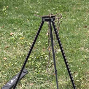 Portable Campfire Cooking Tripod: $13.99