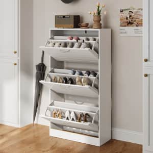 Homsee 3-Door Freestanding 42" Shoe Organizer Cabinet: $81