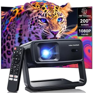 Aubor Mentech 1080p 1200 ANSI WiFi Bluetooth Projector w/ 4K Support: $89 w/ Prime