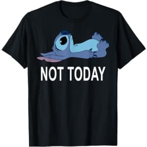 Disney Men's or Women's Lilo & Stitch Not Today Stitch T-Shirt: $17 w/ Prime