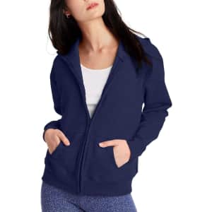 Hanes Women's Ecosmart Full Zip Fleece Hoodie: $7.71