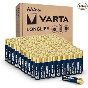 Varta Longlife AAA Alkaline Battery 100-Pack: $15 w/ Sub & Save