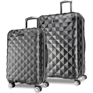 Kenneth Cole Reaction Diamond Tower Hardside Expandable 2-Piece Spinner Luggage Set: $80