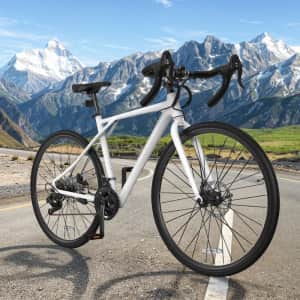 Yitahome 700C 21-Speed Road Bike with Disc Brakes: $175.99