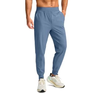 Men's Jogger Pants with Zipper Pockets: $17.99
