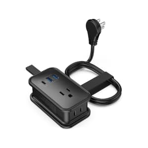 Uncaged Ergonomics Travel Power Strip w/ USB-C: $16