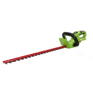 Greenworks 24V 22" Cordless Rotating Handle Hedge Trimmer: $32
