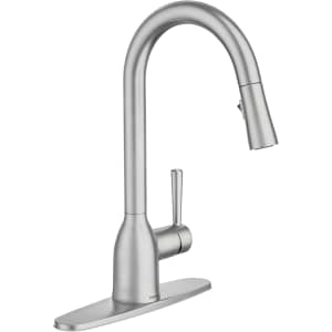 Moen Adler Spot Resist Stainless Pulldown Kitchen Faucet: $100