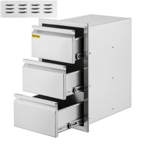 Vevor 25.4" Built-In Grill Cabinet BBQ Drawers: $137