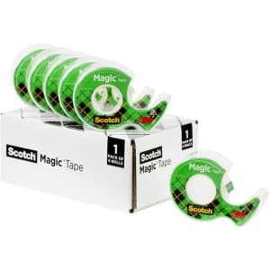 Scotch Magic Tape 6 Rolls with Dispensers: $8.86