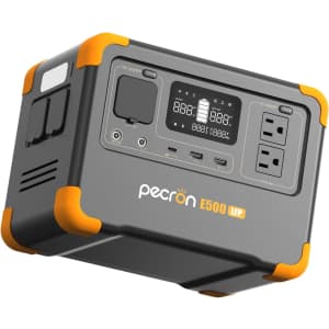 Pecron E500LFP 576Wh 600W Portable Power Station: $199