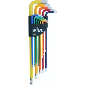 Wiha 13-Piece Ball End Color Coded Hex L-Key Set: $39