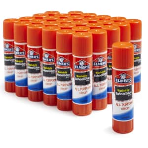 Elmer's All Purpose School Glue Sticks 30-Pack: $7.37 w/ Prime