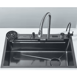 Rozin 304 Stainless Steel Kitchen Sink with Digital Display: $97