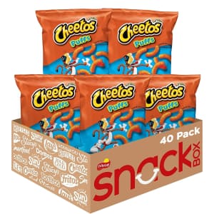 Cheetos Cheese Puffs Flavored Snacks 40-Pack: $13 via Sub & Save