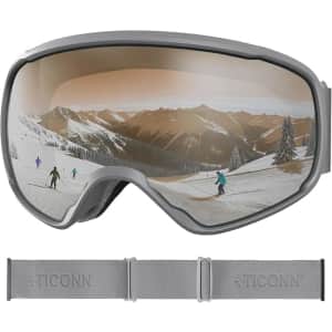 Ticonn Anti-Fog Ski Goggles: $16.09