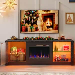 Bestier 63" Freestanding Electric Fireplace TV Stand: $152.99
