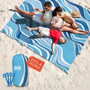 Everlasting 6.7ft x 6.7ft Comfort Large Beach Blanket: $14
