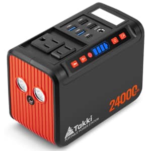 Takki 88.8Wh 120W Peak Portable Power Station: $47.98