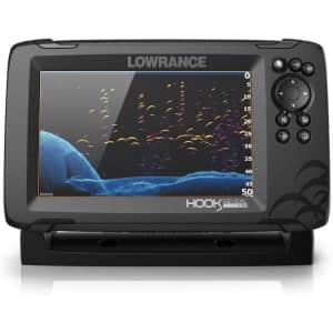 Lowrance Hook Reveal 7 Splitshot Fish Finder w/ Transducer, Inland Maps: $230
