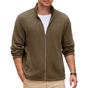 Coofandy Men's Light Fleece Jacket: $13.49