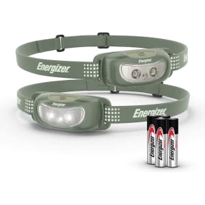 Energizer Universal+ LED Headlamp 2-Pack: $12