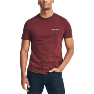 Nautica Men's Short Sleeve Solid Crew Neck T-Shirt: $7.78