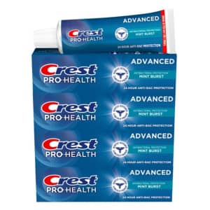 Crest Pro-Health Advanced Antibacterial Protection Toothpaste 4-Pack: $11 via Sub. & Save Crest Pro-Health Advanced Antibacterial Protection Toothpaste 4-Pack: $11 via Sub. & Save