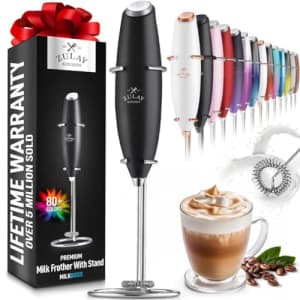 Zulay Kitchen Powerful Milk Frother Wand: $7.99 w/ Prime