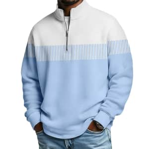 Usportsjournal Men's Zip Polo Shirt: $9