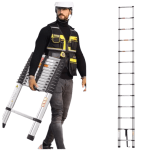 12.5-Foot Heavy-Duty Telescopic Ladder: $64