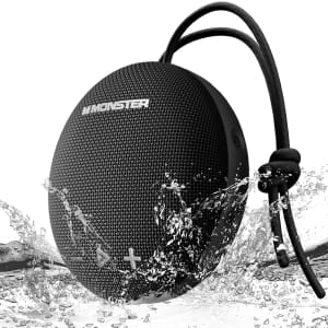 Monster Waterproof Bluetooth 5.4 Speaker: $29.49