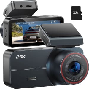 Yonvim 2.5K Dash Cam w/ 3.39" Screen & 32GB Card: $23.99