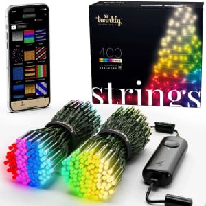 Twinkly Strings Smart 400 Multicolor RGB+W LED Christmas Lights: $100