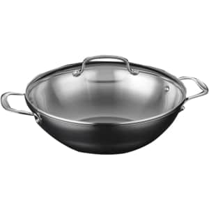 Cuisinart 12" Stainless Steel Stir Fry & Wok Pan w/ Lid: $20