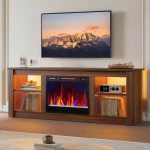 Bestier 63" Freestanding Electric Fireplace TV Stand for up to 70" TVs: $238 Bestier 63" Freestanding Electric Fireplace TV Stand for up to 70" TVs: $238