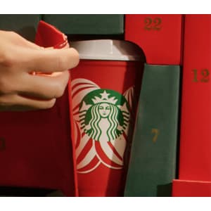 Starbucks Reusable Red Cup: free w/ a holiday drink purchase on Nov 14