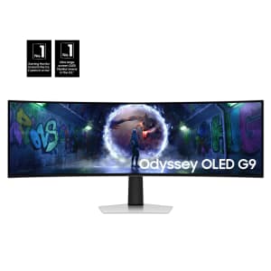 Samsung Odyssey 49" Ultra-WQHD 1440p Curved 240Hz GSync OLED Monitor: $1,300